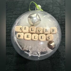 Silver Bells Holiday Ornament